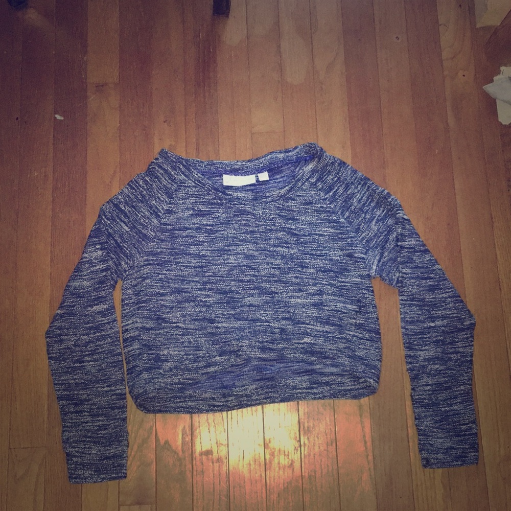 Blue cropped sweater